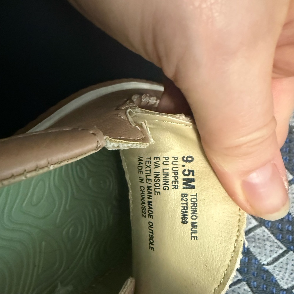 JBU Tan Mules Comfortable Clogs